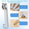 Homoyoyo 10pcs Nylon Detachable Zipper Pulls Double Layer Luggage Hole
