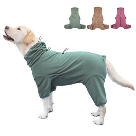 KOOGAL Dog Pajamas for Large Dogs,Extra Large Stretch, Suitable for Adult, Medium-Sized Dogs, Large Pet Jumpsuit Four-Legged Dog Clothes, Pet Clothing. (Green Color, 7XL)