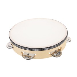 minkissy Handheld Tambourine Drum Wooden Frame Percussion for Educational Rhythm Instrument for Family Activities and Preschool Music Classes