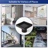 Bernkot Square Shower Drain 4" with 2" PVC Flange Base,