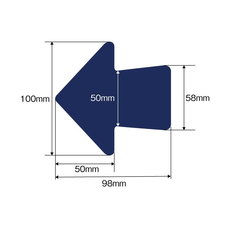 esuko Arrow Tape Blue 100 Pieces 100 mm ea944sg –