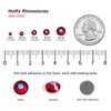 3000PCS Hotfix Rhinestones Bulk, Red AB Rhinestones for Crafts Clothes,