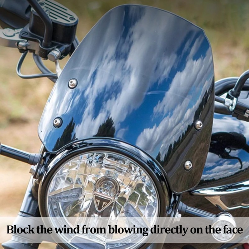 Motorcycle Windshield Anti Crack Front Fairing Wind Deflector Replacement for