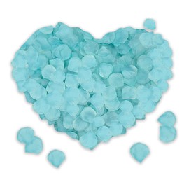 SHINTAYL 1200PCS Rose Petals for Bedroom - Fake Roses Teal Petal, Artificial Roses Petals for Marry Me, Valentines Day Decorations, Proposal, Anniversary, Wedding Love Decorations Romantic Party
