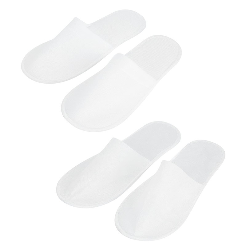 50 Paar Einweg Hausschuhe, Weiß Tragbare Unisex Antirutsch Hausschuhe für