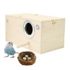 Parakeet Nest Box - Parakeet Nest Breeding Wood Box -
