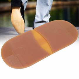 Garosa Leather Shoe Repair Replacement Rubber Heels and Soles Shoe Repair Half Sole and Heels for Shoe Repair (Yellow Heel)