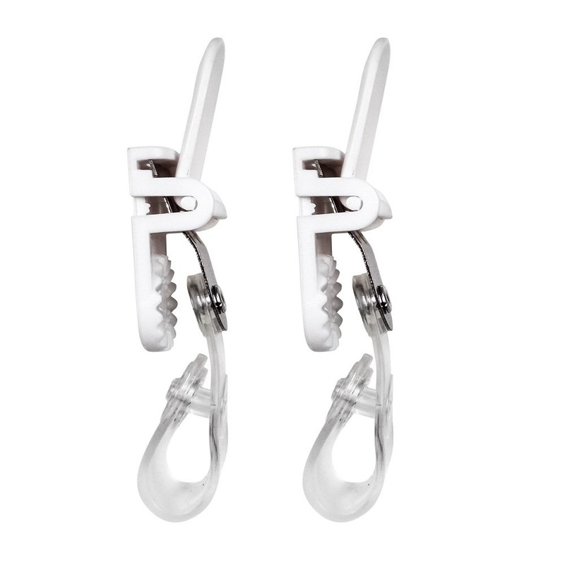 Band Clip Craft Travel Pocket Clip White (Pack of 10)