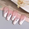 UUYYEO 6 Sheets Star Nail Stickers Nail Design Stars Nail