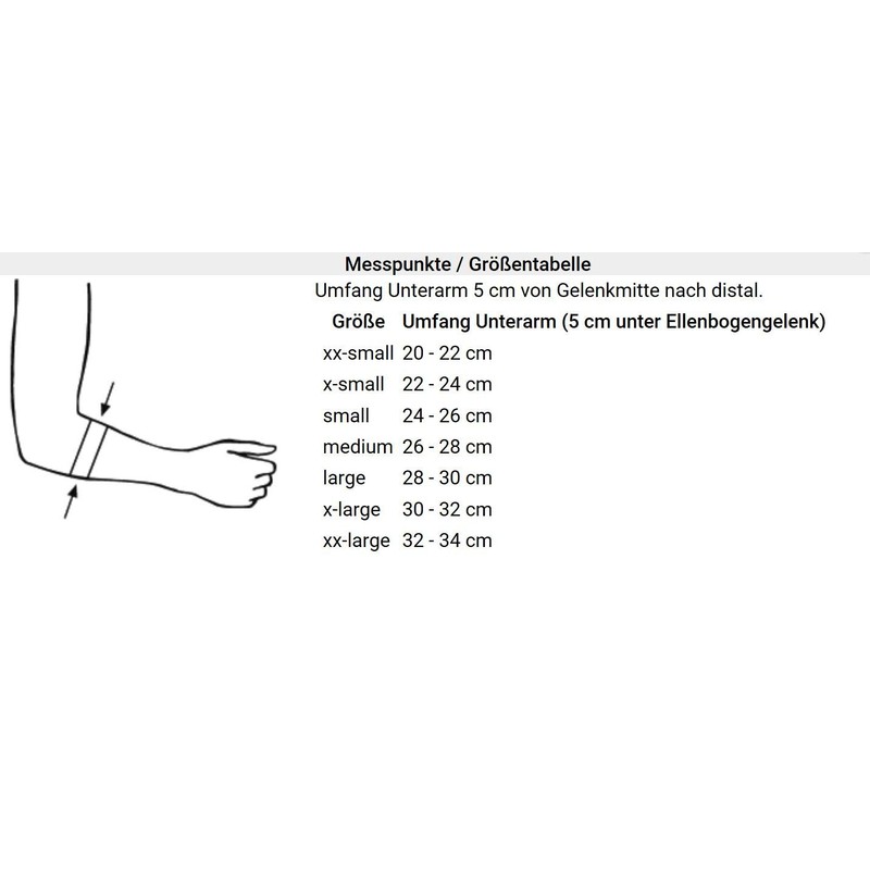 bort 122600SP xx-large EpiBasic Sport Ellenbogenbandage, xx-large, schwarz