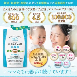 ママエール乳酸菌 葉酸 高配合 480μg 妊婦 妊娠 産後 サプリメント W乳酸菌 鉄 カルシウム ラクトフェリン ビフィズス菌 酪酸菌 亜鉛 9種類のビタミン 国産野菜22種 配合 1か月分 (2袋)