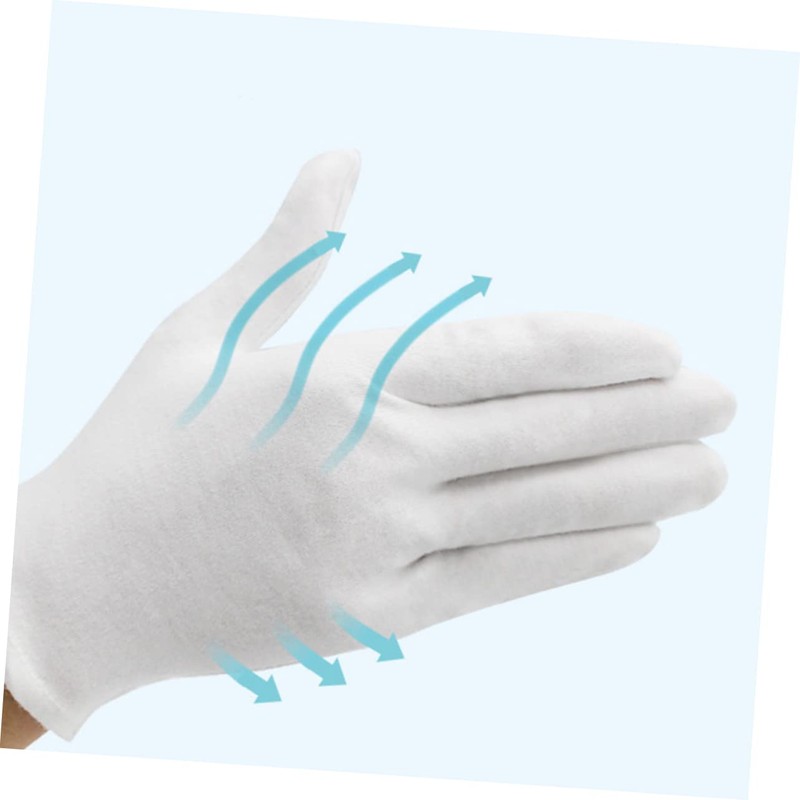 FOMIYES 12 Pair Lightweight Cotton Gloves Wear Resistant Protective Work