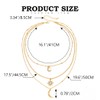 Jovono Boho Moon and Star Necklaces Layered Gold Moon Choker