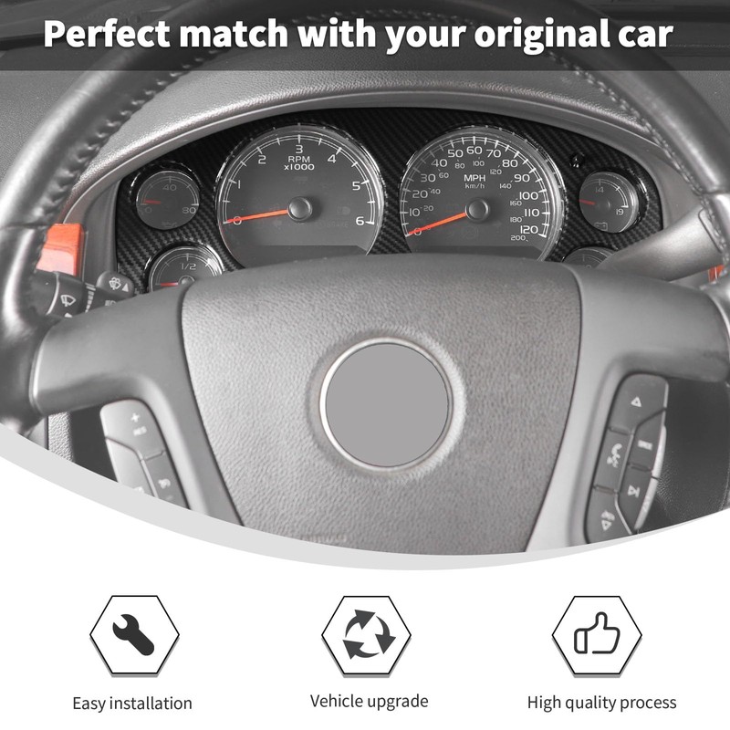 Linskip Dashboard Panel Trim Compatible with Avalanche/Suburban/Tahoe/Silverado 1500 & Yukon/Sierra