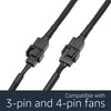 CRJ Micro 4-Pin GPU Dual Fan Adapter Cable - 6-Inch