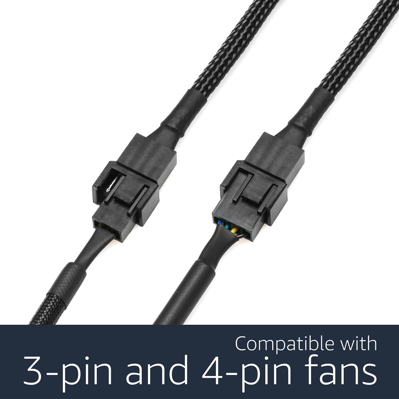 CRJ Micro 4-Pin GPU Dual Fan Adapter Cable - 6-Inch