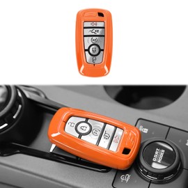 HTHE for Ford Bronco/Sport Key Fob Shell Case , Key Protecte Cover Compatible with Ford Bronco/Sport 2021 2022 2023 (ABS,Orange)
