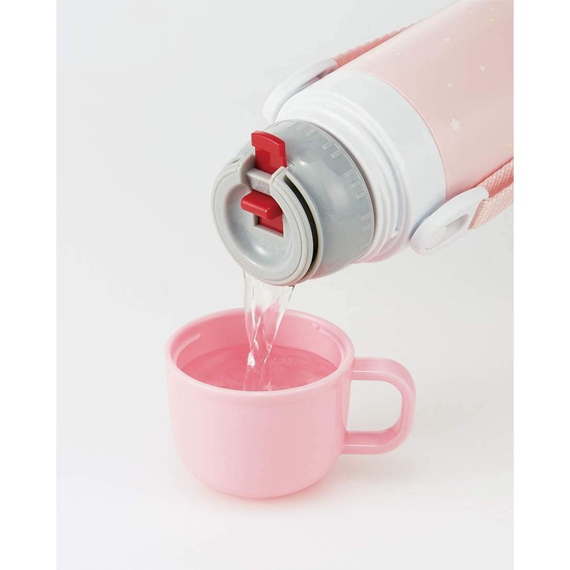Skater P-SKDC4-C Stainless Steel Water Bottle Replacement Spare Cup, Pink