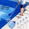 DONWELL Pool Cleaning Leaf Mesh with FiveSection Pop Buckle Lever