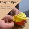 Baking Cup Liners Red – 100pcs for Cupcakes Muffins Desserts