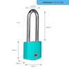 Yale - YE3B/38/156/1/TE Standardsicherheit 38 mm Aluminium Vorhängeschloss mit langem