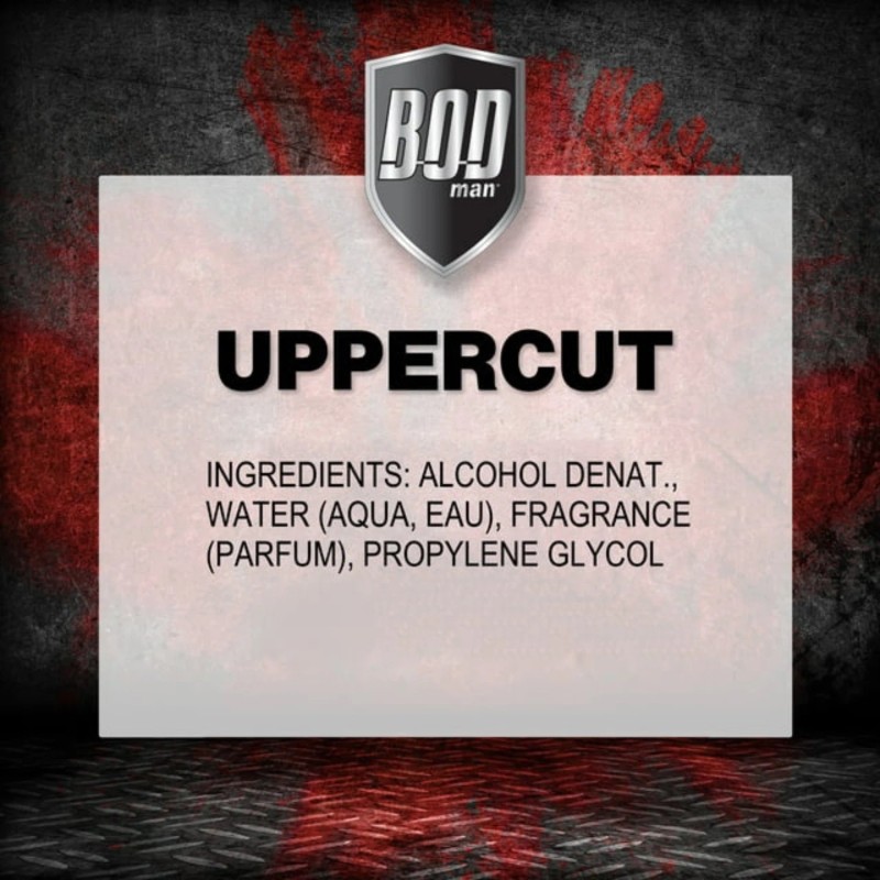 BOD man (3 PACK) BOD Man Fragrance Body Spray, Uppercut,