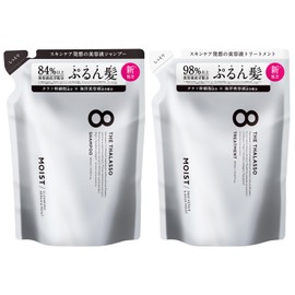 Eight Tharaso Moist Shampoo and Treatment Set Refill (Renewed)