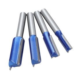 NIBBLAX Router Bit Set, Straight Router Bit 1/4" Shank, Flush Trim Cut Router Bit for Woodworking Cutting Diameter 1/4",5/16",3/8",1/2"