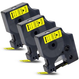 Labelwell Compatible Label Tape Replacement for Dymo D1 9 mm 40918 S0720730 Black on Yellow for Dymo Labelpoint 100 150 200 250 300 Dymo LabelManager 160 280 300 360D 420P 450D 500TS 120 Pnnold pnnP