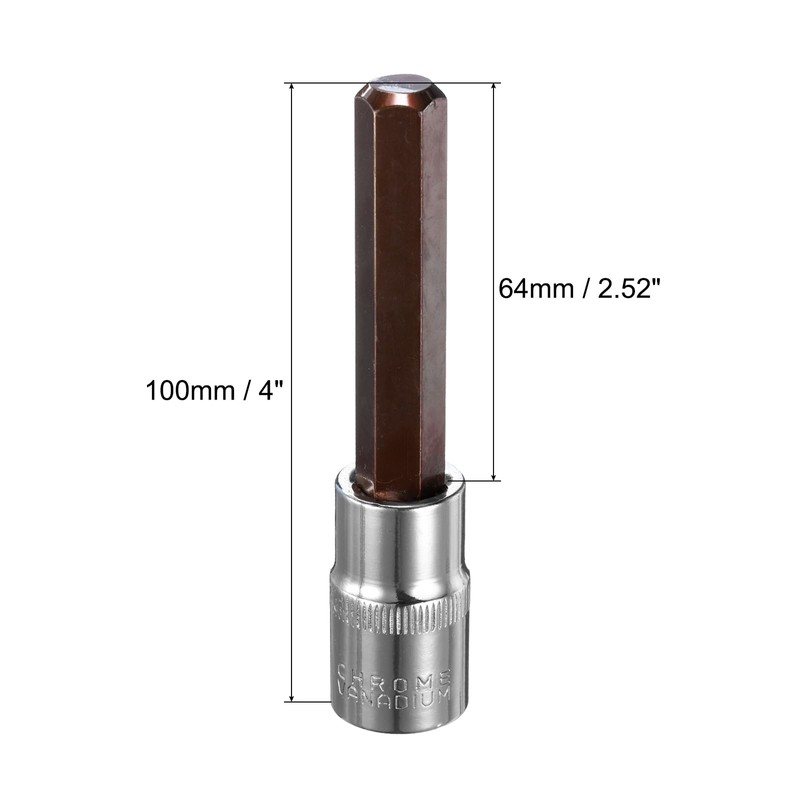 Sourcingmap 1/2" Drive x H12 (12mm) Hex Bit Socket, S2
