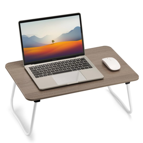 FISYOD Foldable Laptop Desk, Portable Lap Desk Bed Table, Lightweight