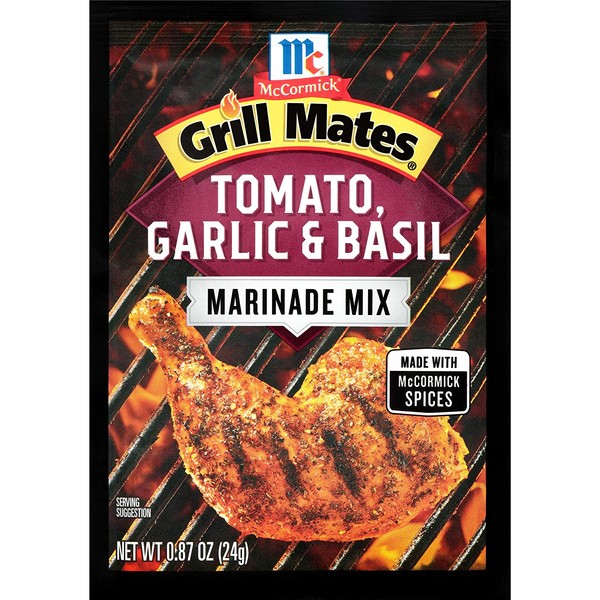 McCormick Grill Mates Tomato, Garlic & Basil Marinade Mix, 0.87 Ounce