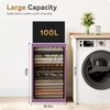 SOLEDI Laundry Hamper with Lid 100L Large & Tall Collapsible