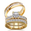TWO RINGS His Hers Wedding Ring Sets Couples Rings Women's