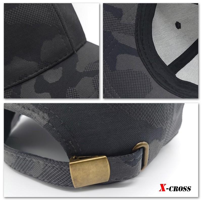 X-cross Men's Camouflage Cap, Military Cap, One Size Fits Most,