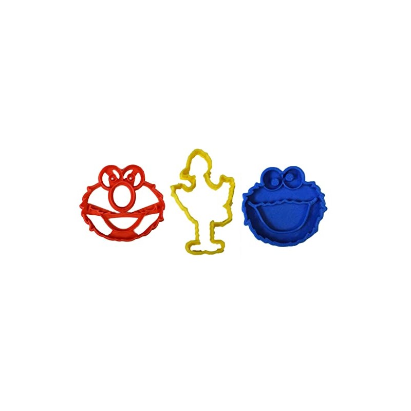 SESAME STREET ELMO COOKIE MON5TER BIG BIRD CHARACTERS COOKIE CUTTER
