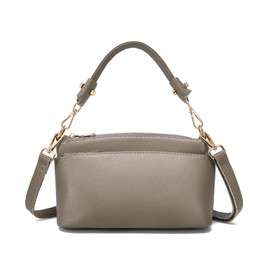 imeetu Women's Shoulder Bag, High Quality Genuine Leather, 3-Way Storage, Handbag, Cross-body Shoulder Bag, High Visibility, Freestanding, Lightweight, Small, Stylish, Large Capacity, Soft, Simple,