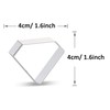 WDYJMALL Diamond Gemstone Shape Cookie Cutter