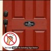 Meridian 2ct No Soliciting Sign Oval Don't Knock Or Ring