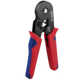 GOOPOOL Crimping Plier Set, 0.25-10mm² Ferrule Crimper Tool, Self-Adjustable Ratchet Bootlace Cables Crimp Tools, Electrical Cable Lug Pliers Kit
