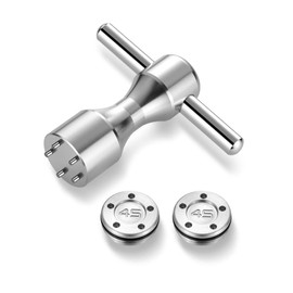 ROYMADE Golf Putter Weights for Scotty Cameron 2pcs 5g/10g/15g/20g/25g/30g/35g/40g/45g with Wrench Kit Set Compatible with Titleist Scotty Cameron Putter Newport (2pcs 45g+Wrench)