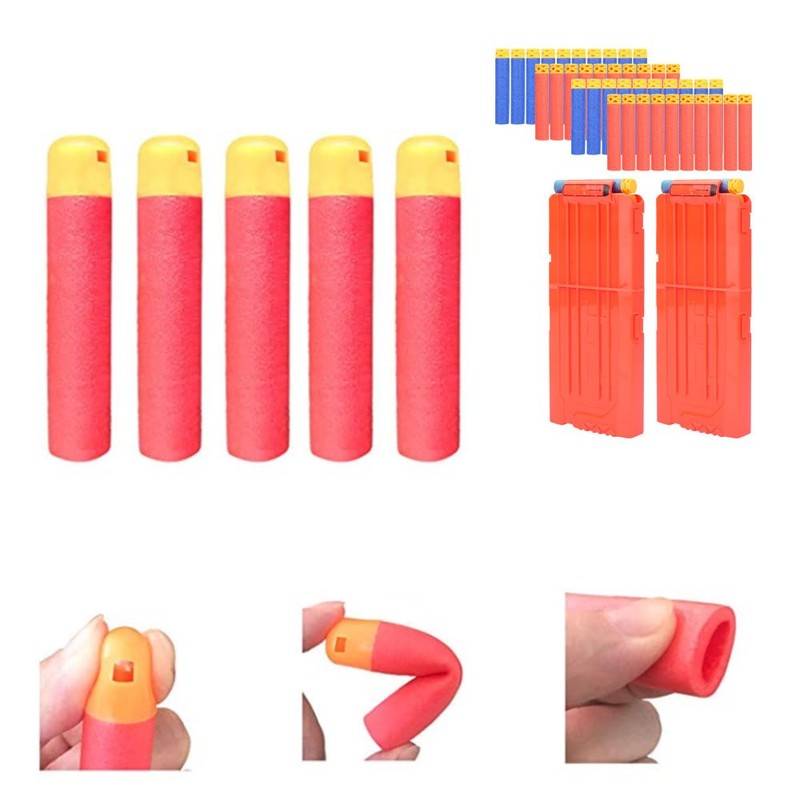 POFET Red Foam Darts Refill for Nerf N-Strike Elite Mega
