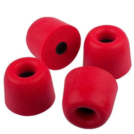 Xcessor Bullet FX-30 Medium Replacement Comfort Foam Earbuds - Red (Pack of 8)