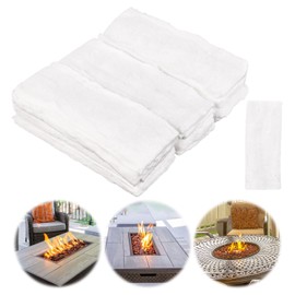 Pack of 24 Ceramic Wool for Table Fireplace, for Indoor Fireplace, Table Top to Extend Burning Time, Ceramic Wool for Table Fireplace, Fireplace