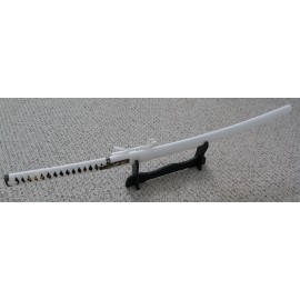 Tattva Tacticsl 41” Samurai Sword Katana White/gold Razor Sharp Battle Ready Stand Included XL