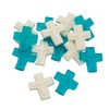 Fun Express 1 lb. Mini Green & White Cross Gummy