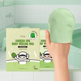 allongs - Almohadillas para pelar el cuerpo con control de poros para espalda y pecho, almohadilla corporal exfoliante coreana para piel con baches y 