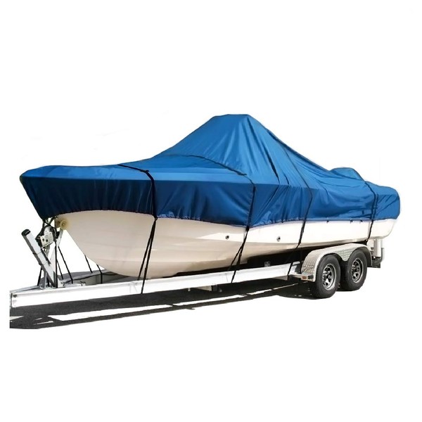 SavvyCraft Heavy Duty Waterproof Trailerable Center Console Fishing Boat Storage Cover 20'6" Blue