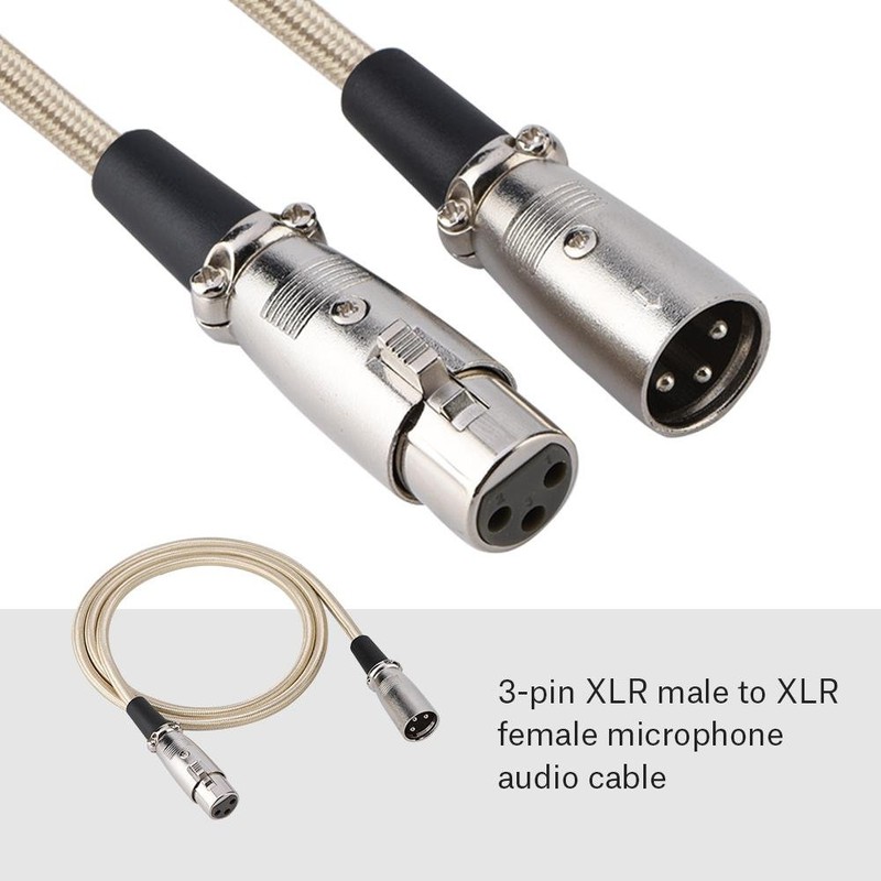 XLR Macho a Hembra Cable de micrófono, 3 Pines XLR