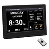 FEYBYLA 2025 New Digital Clock with Temperature/Humidity & Weather Forecast,